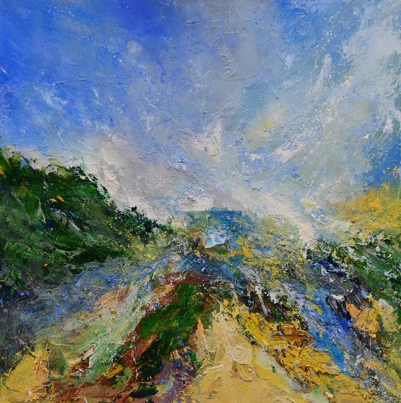 'High Tide, Rockpools, Newly Formed Clouds' by artist Matthew Bourne